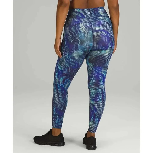 Lululemon Invigorate High-Rise Tight Legging Shapeshifter Flux Blue Multi Size 2 - Picture 2 of 15